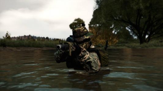 水中的士兵，游戏DayZ