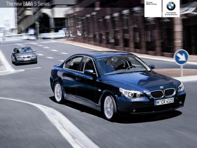 标记BMW 5的汽车