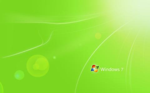 Windows 7浅绿色的主题