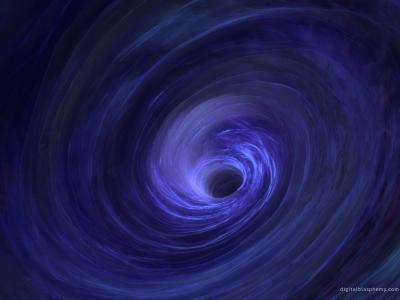 宇宙中的漩涡是一个黑洞