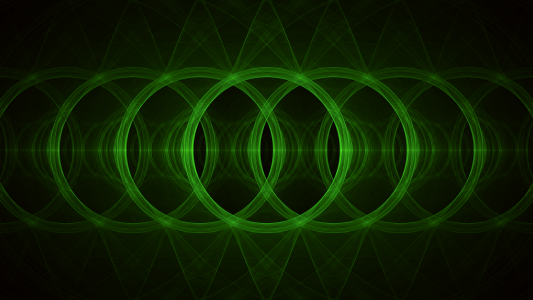 绿色抽象圆环