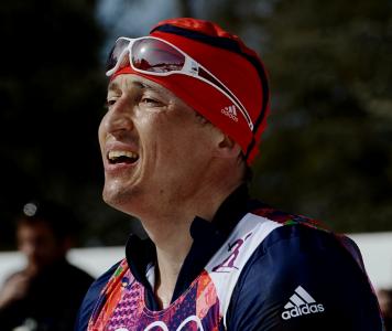 Alexander Legkov俄罗斯滑雪运动员在索契获得金牌
