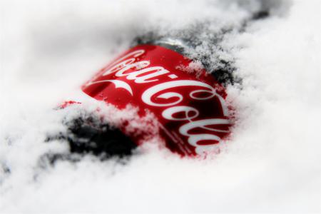 雪，瓶，可口可乐