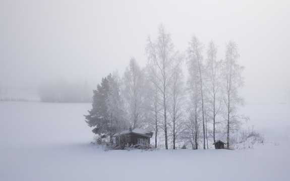 唯美冬日雪景图片