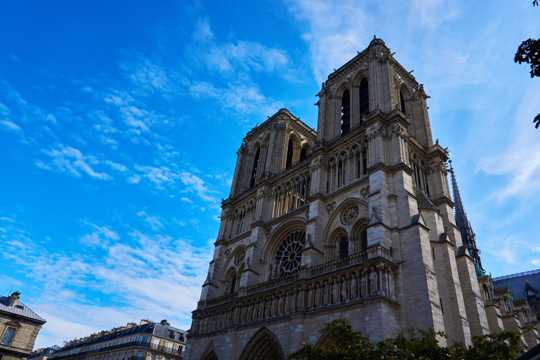 法国巴黎圣母院建筑光景图片