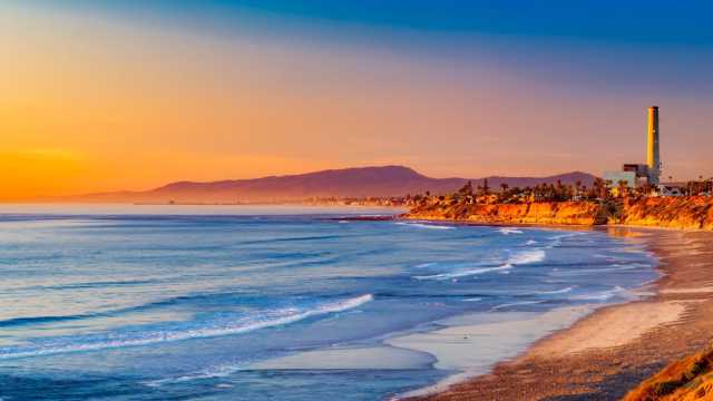 美国加利福尼亚州夕阳图片