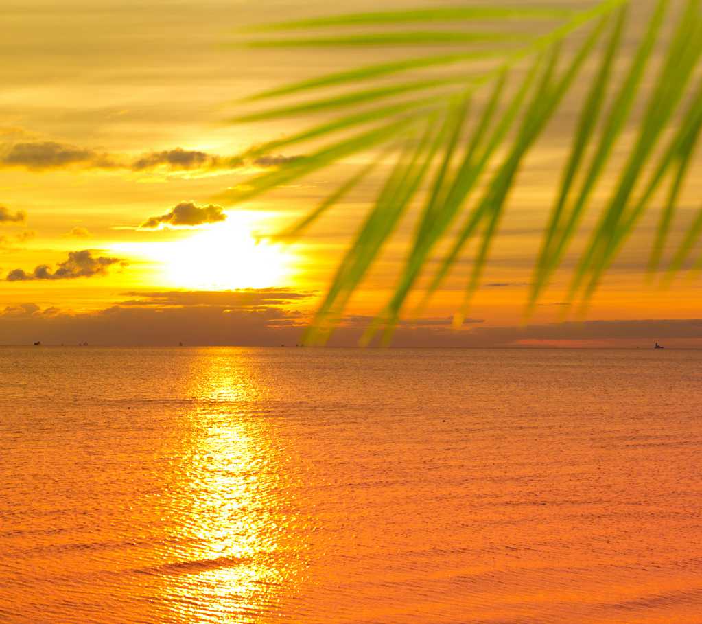 高清海洋夕阳图片