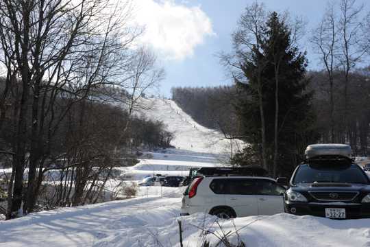 日本长野县志贺高原滑雪场景致图片