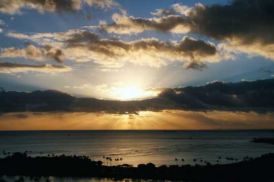 美国夏威夷檀香山自然风光图片