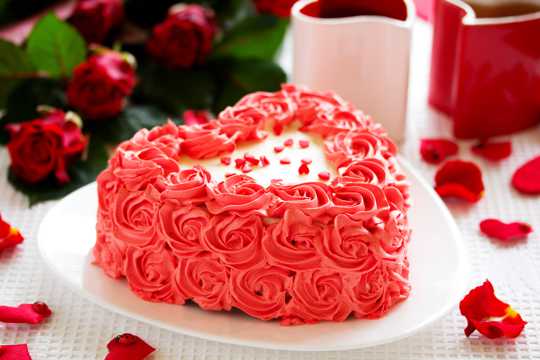 生日花卉蛋糕图片