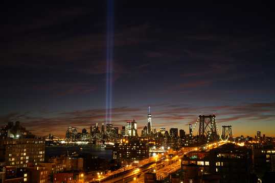 美国纽约都市夜景图片