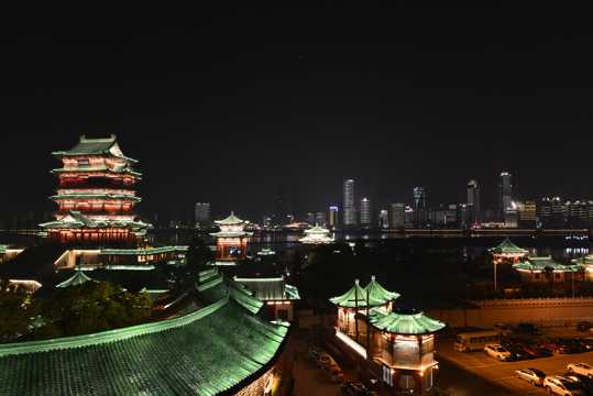 江西滕王阁夜景图片