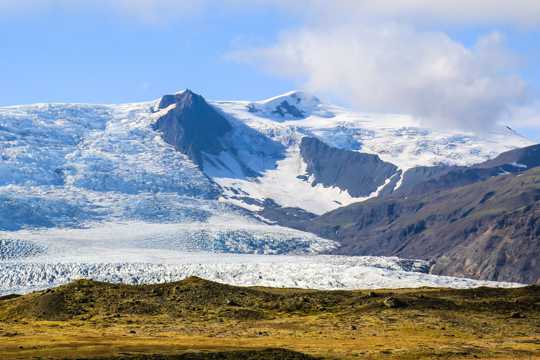 雄伟的冰岛冰川