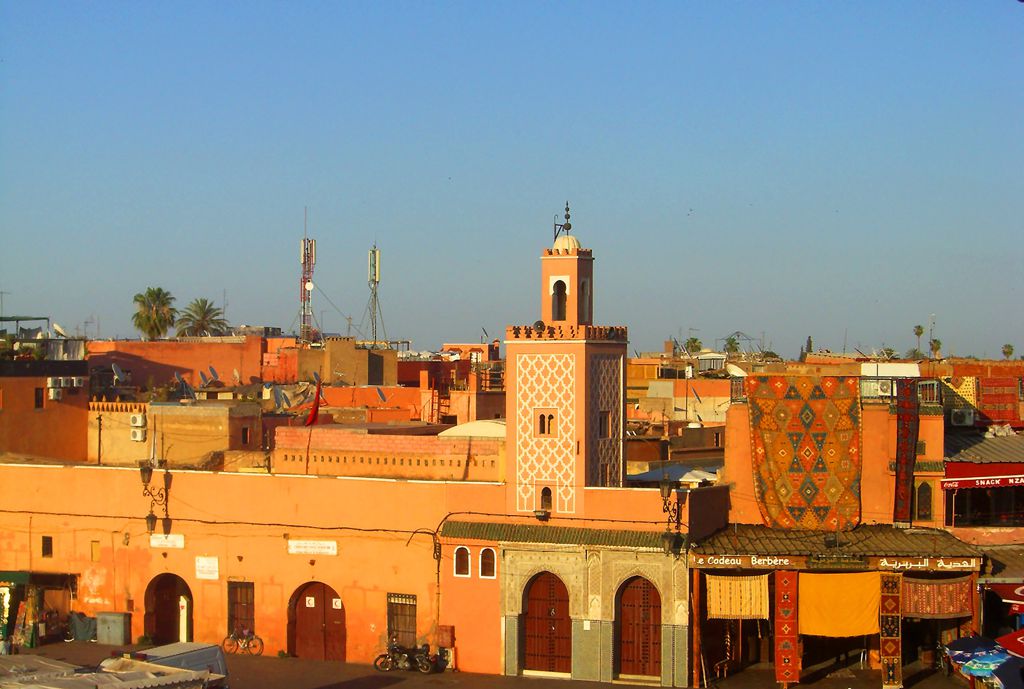 摩洛哥马拉喀什建筑风光图片