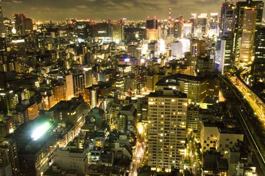 日本东京的夜景图片