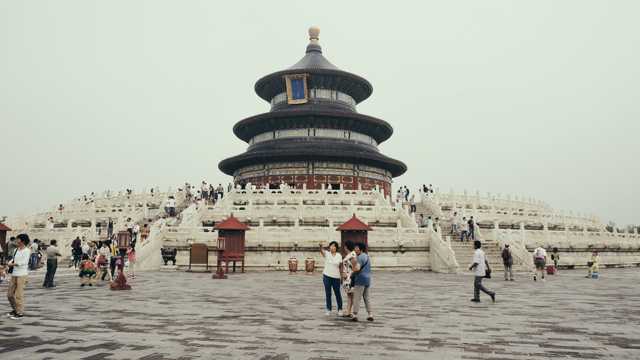 北京天坛建筑景色图片