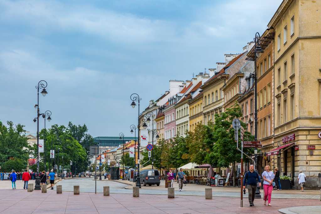 欧洲波兰华沙老城建筑景象