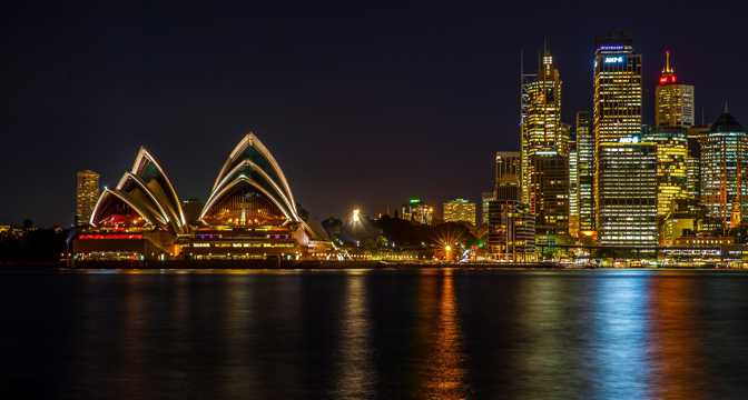 澳大利亚悉尼夜景景色图片