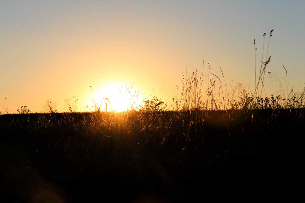 残阳斜阳风景图片