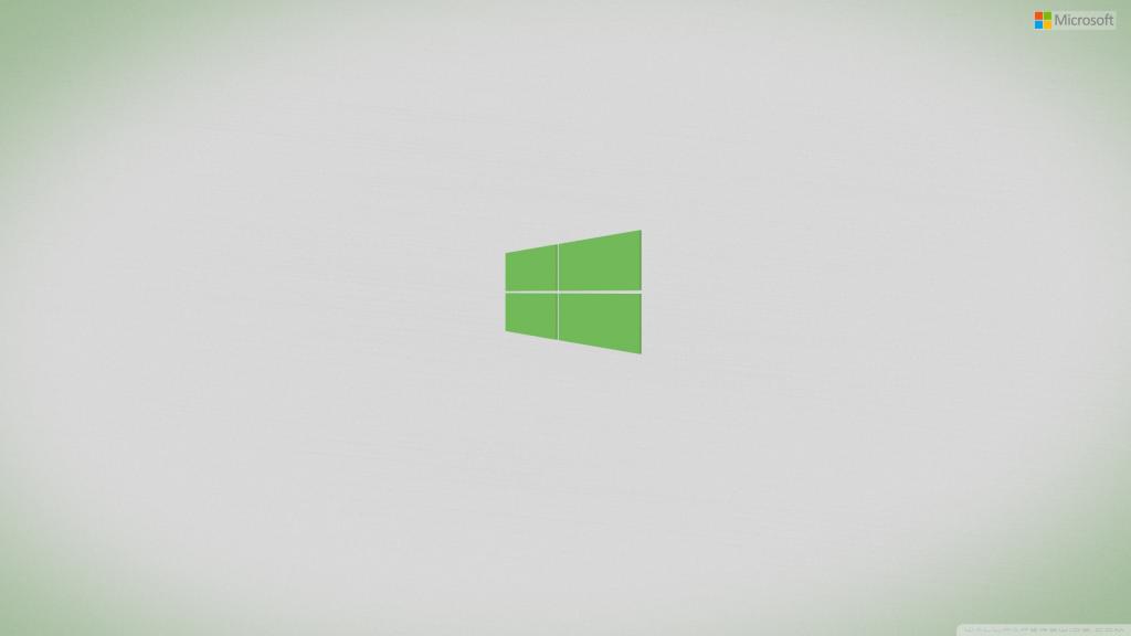 Windows 8绿色的最小的主题
