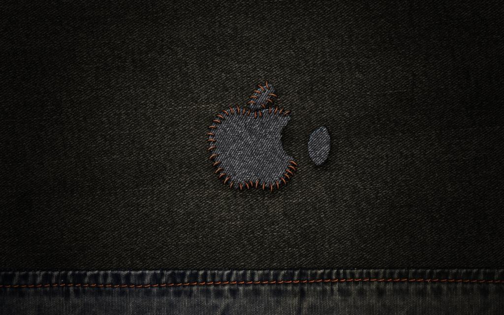 苹果牛仔布标志