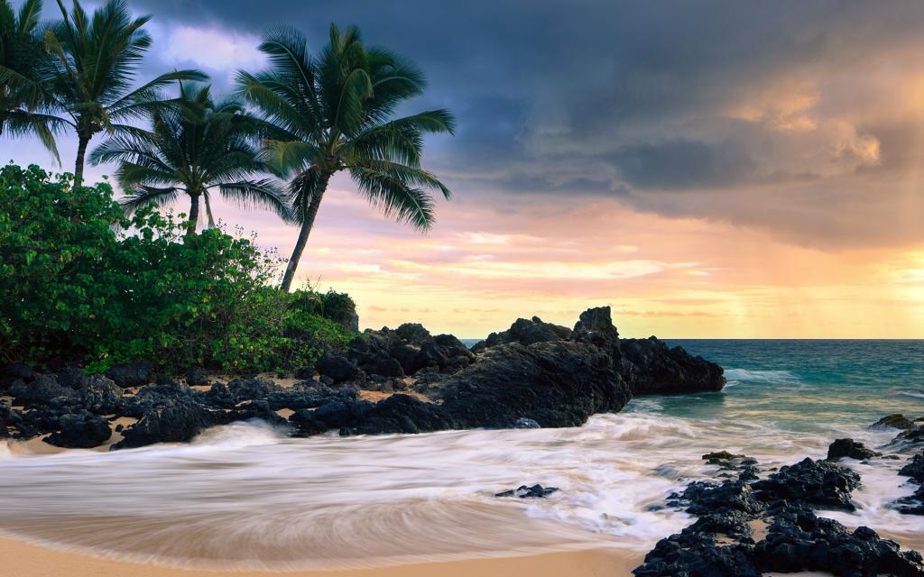 秘密海滩在夏威夷