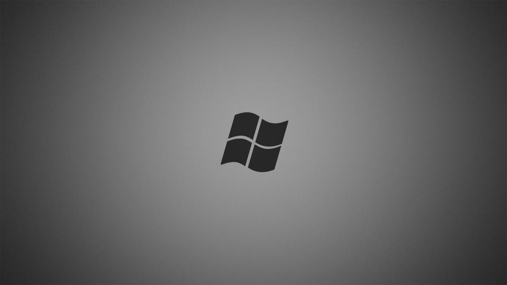 灰色背景上的灰色微软标志