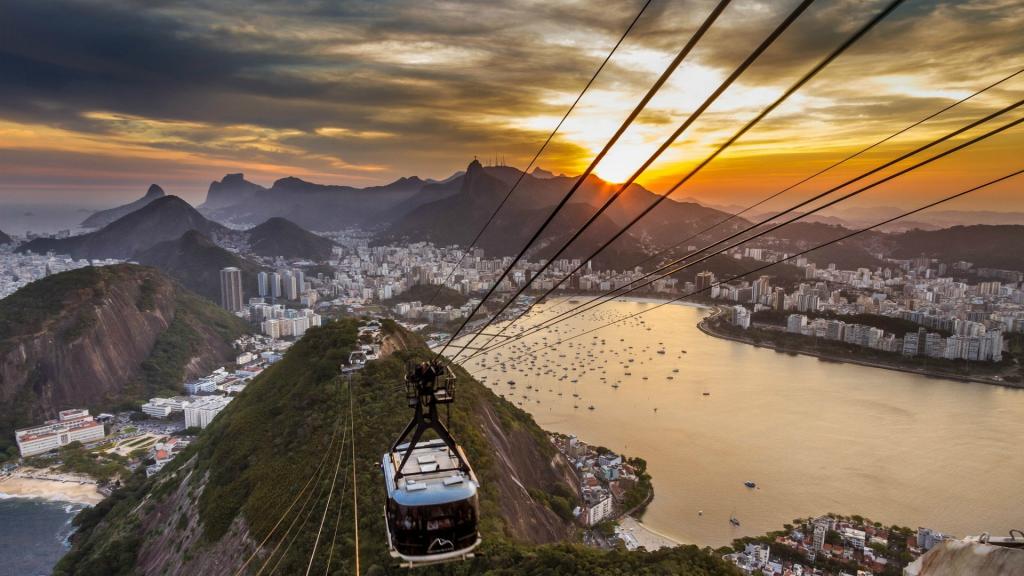 缆车在里约热内卢