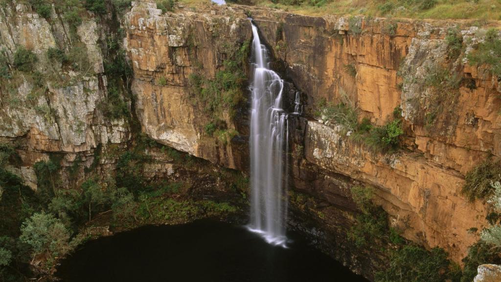 在南非的瀑布