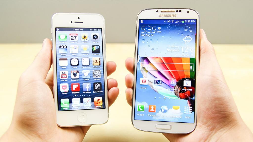 Iphone 5和三星Galaxy S4