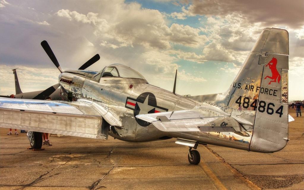 老P-51野马美国空军的飞机