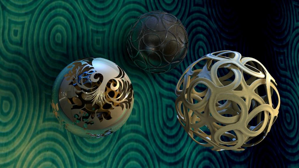 抽象的球3d图形