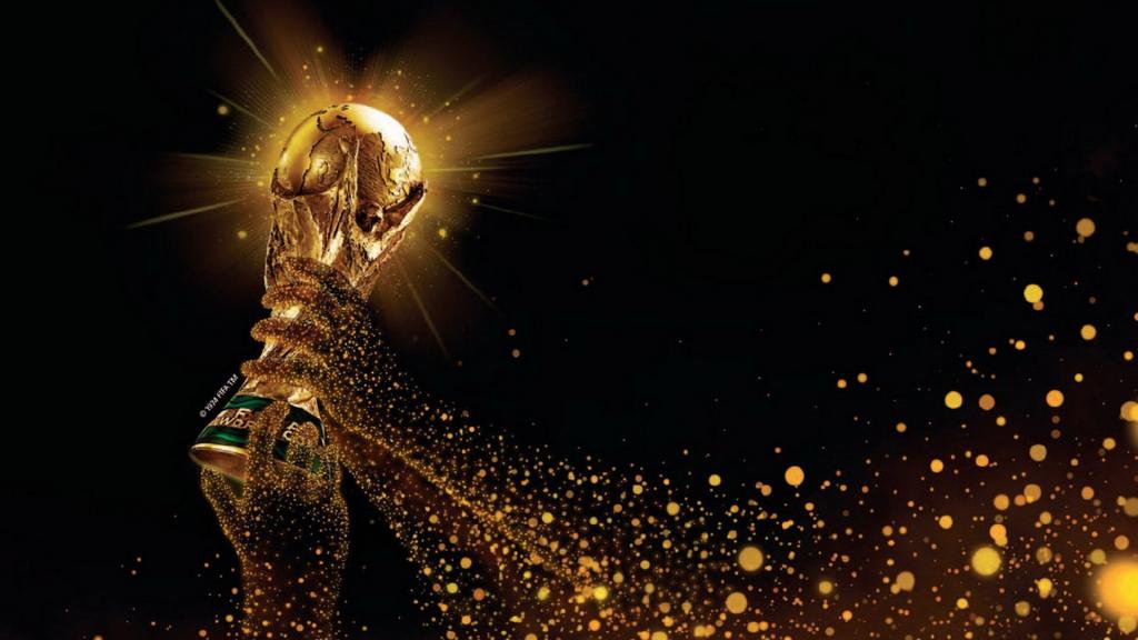 2014年巴西世界杯杯在手中