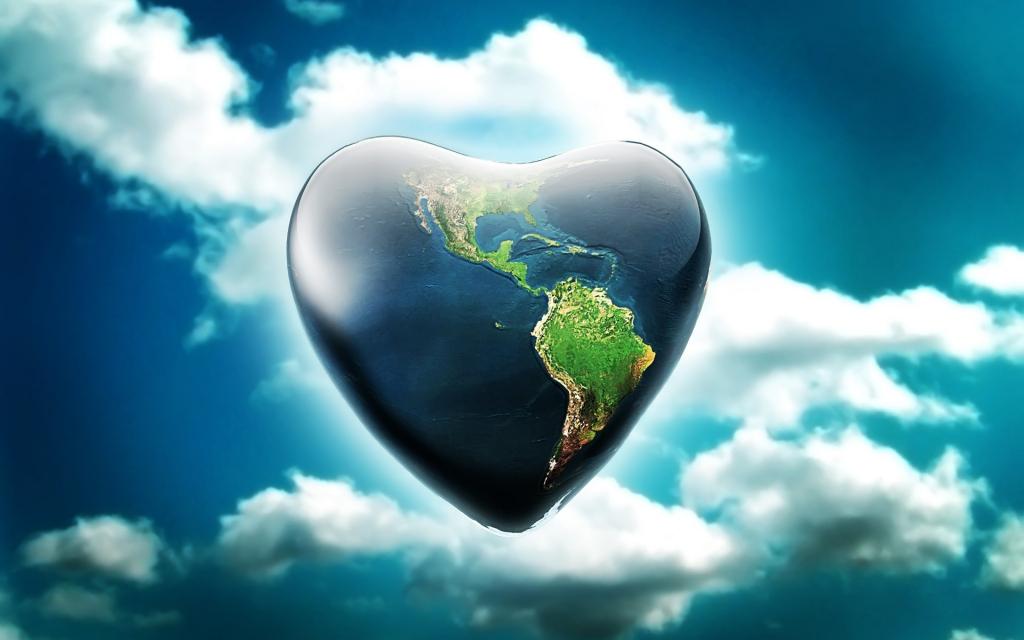 地球以心脏的形式