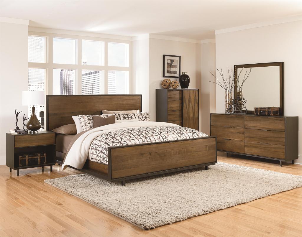 卧室由天然木材制成