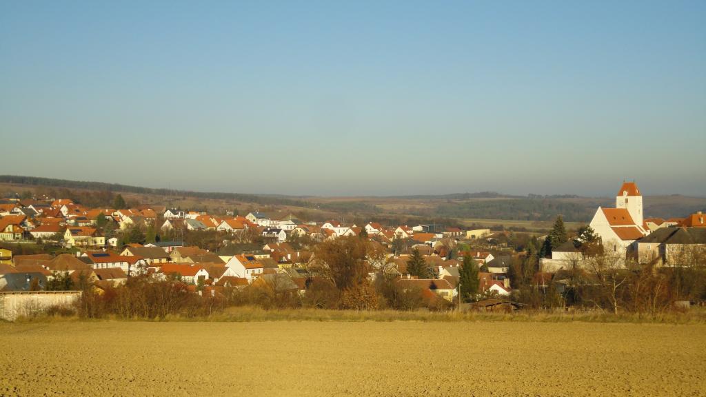 奥地利朗根费尔德市的全景