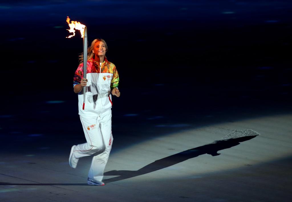 索契奥运会开幕奥运火炬在奥运会开幕