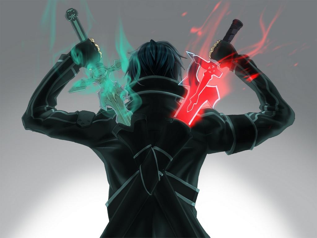 英雄动漫“剑侠情缘”的绿剑与红剑