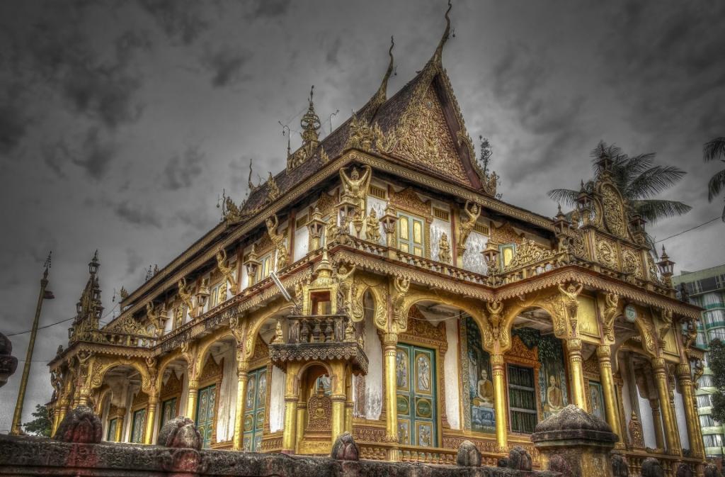 在金边，柬埔寨的寺庙