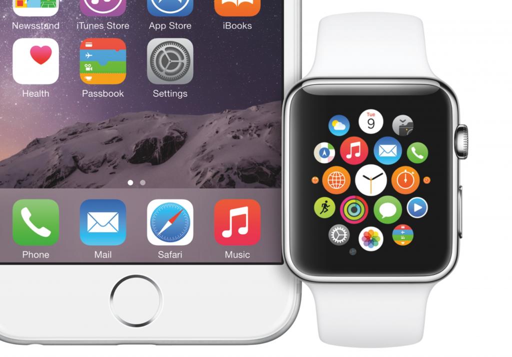 苹果手表与智能手机