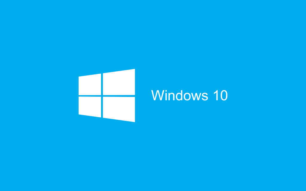 蓝色的Windows徽标10