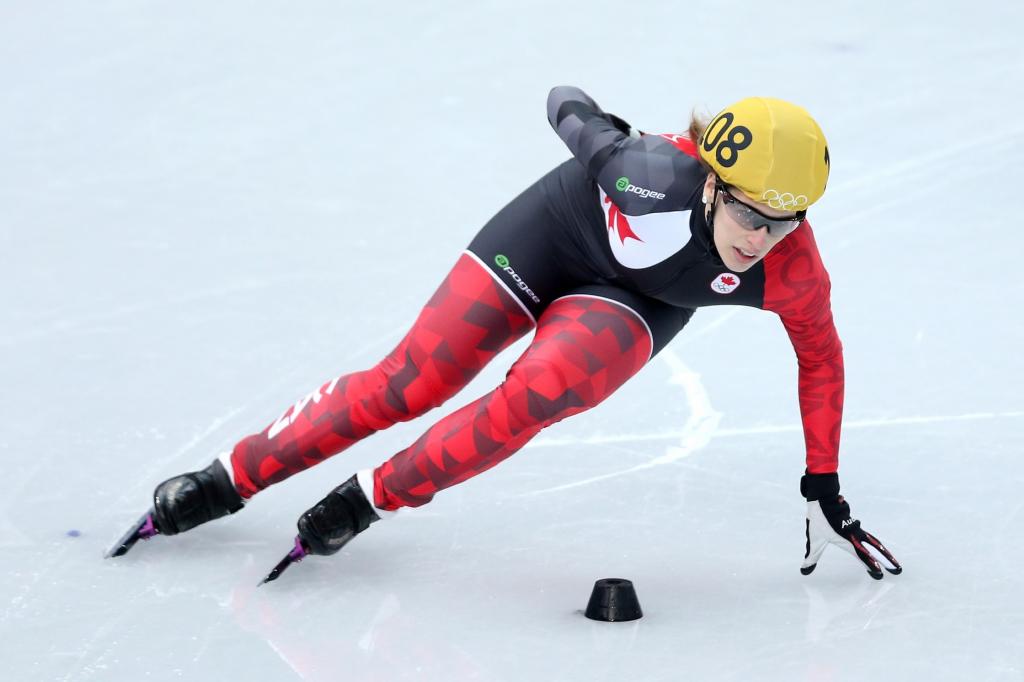 在索契举行的奥运会上，加拿大短命的玛丽安·圣·杰里（Marian Saint-Jélée）