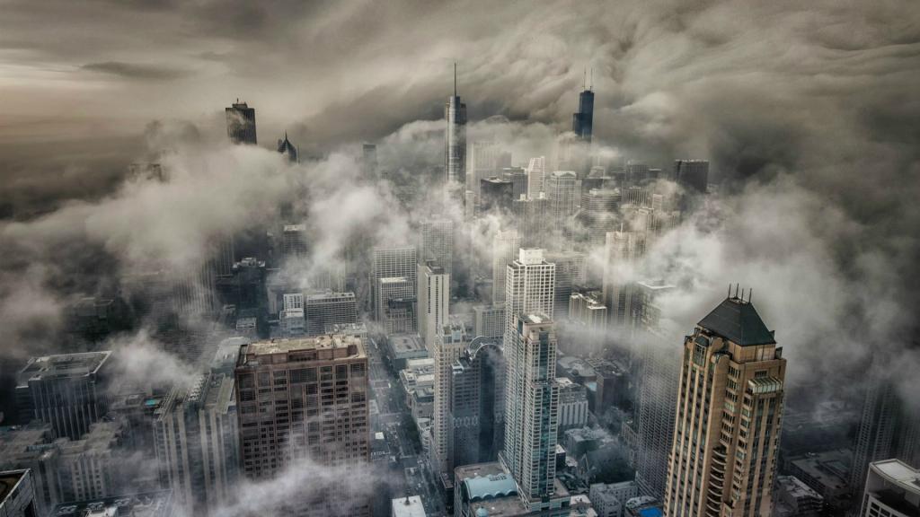 芝加哥在浓雾中