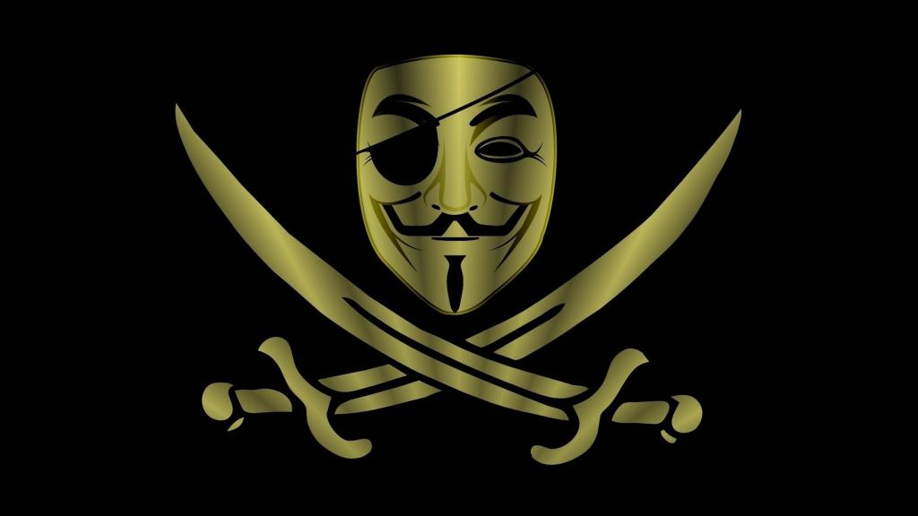 Anonymus在海盗旗上