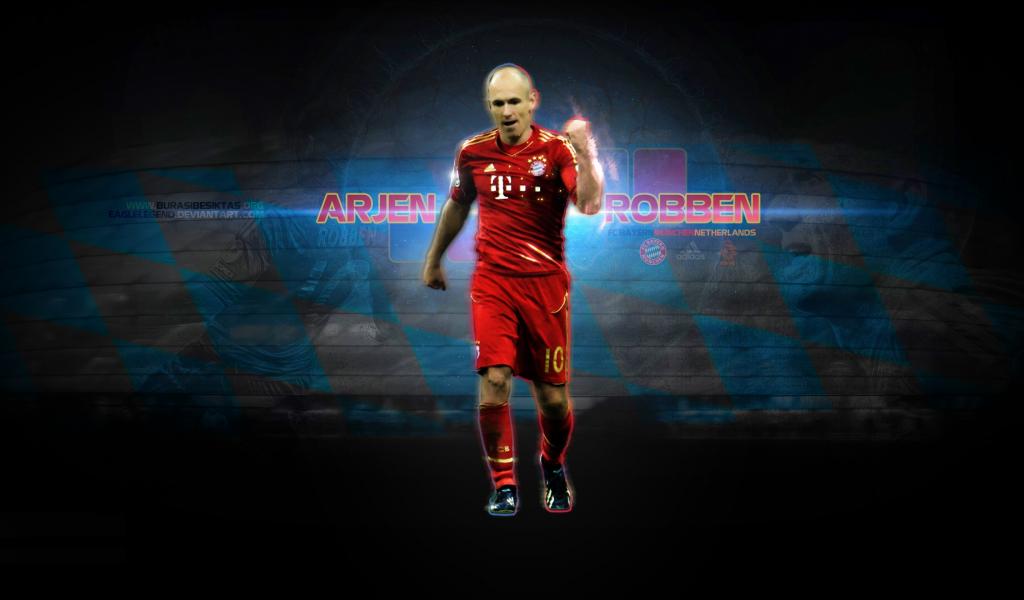 巴伐利亚足球运动员Arjen Robben