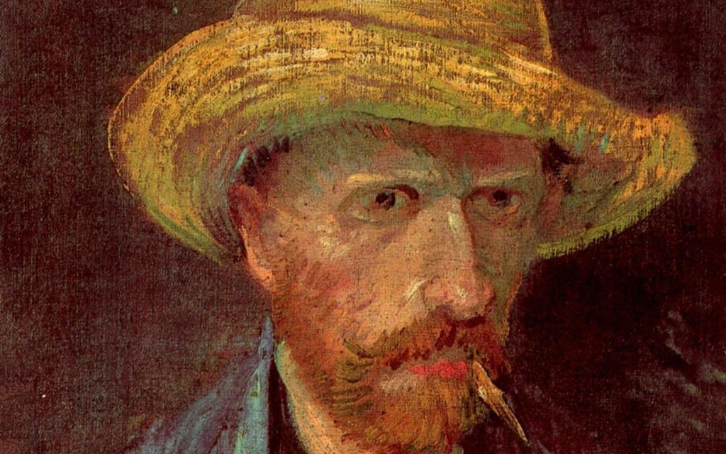 文森特·梵高的绘画 - 帽子里的人