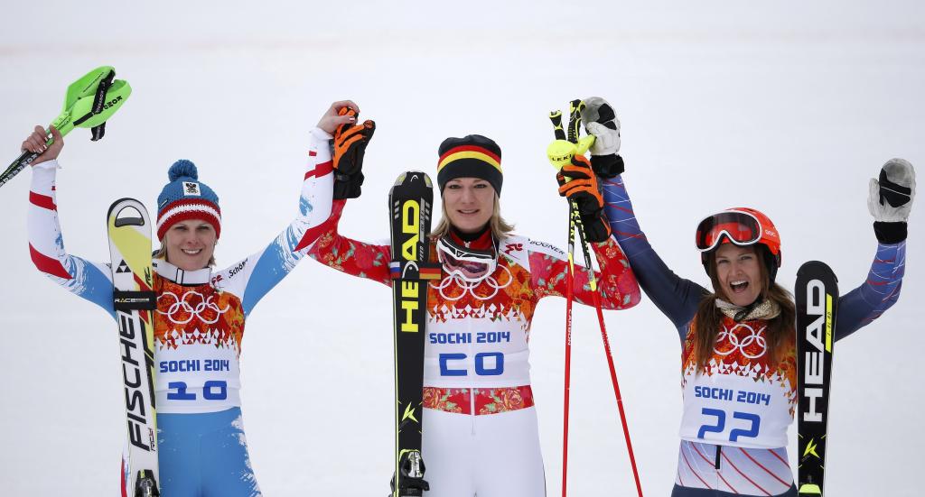 索契奥运会女子高山滑雪比赛获胜者