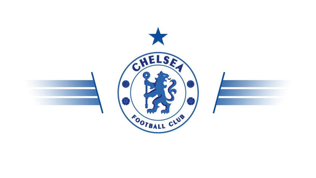 切尔西足球俱乐部，白色的蓝色标志
