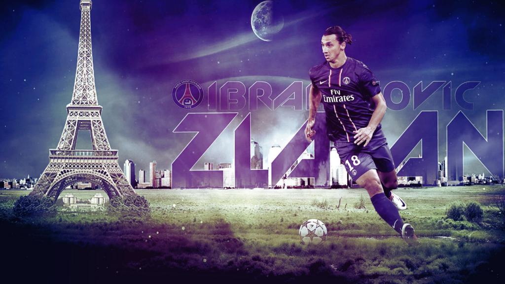 前锋PSG Zlatan Ibrahimovic在巴黎制造