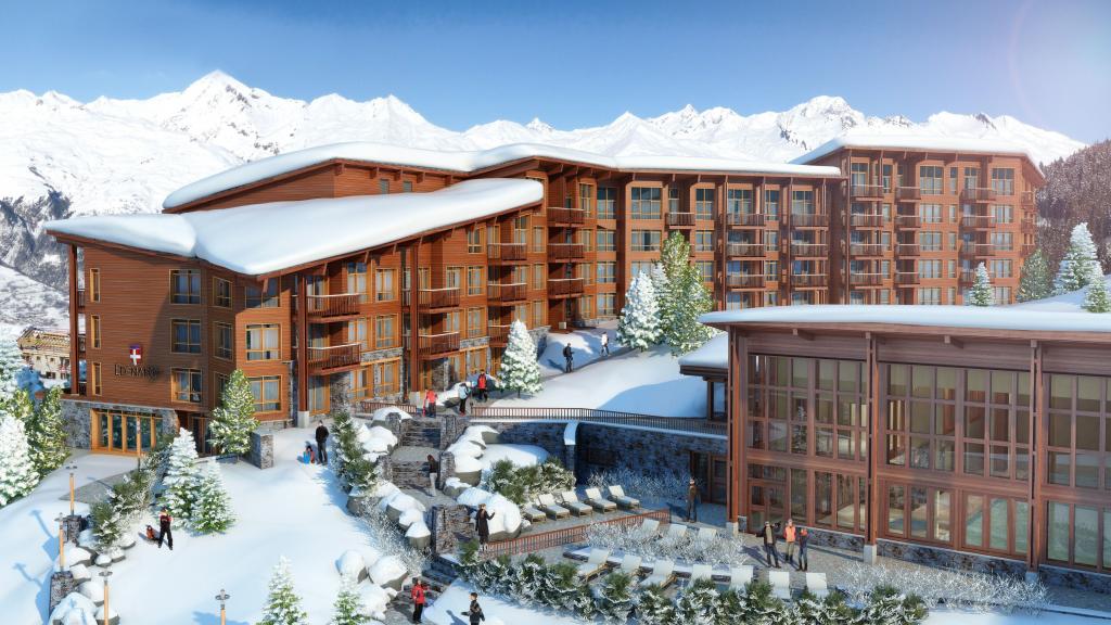 Hotel Edenark酒店位于法国Les Arcs滑雪胜地